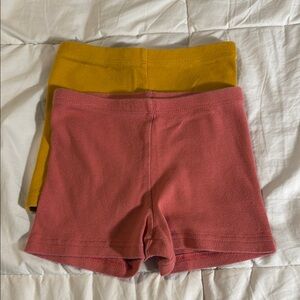 Tea Collection Kids Shorts in Mustard and Rose